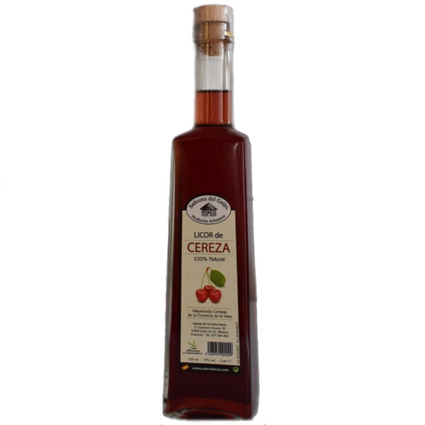 Licor de cereza sabores del guijo