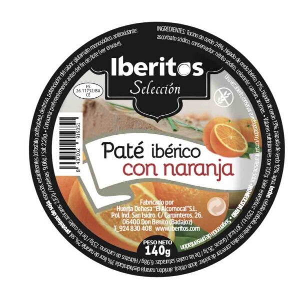 pate iberico con naranja iberitos