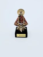 FIGURA VIRGEN DE LA MONTAÑA 9CM CON MANTO ROJO