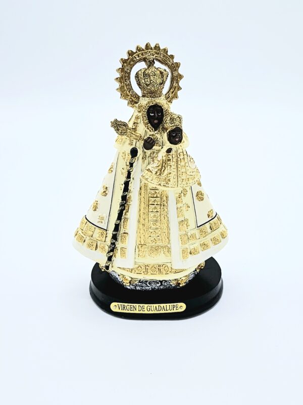 FIGURA VIRGEN DE GUADALUPE CON MANTO BLANCO 14CM