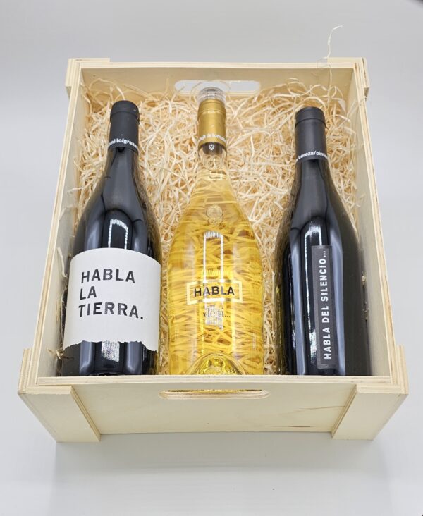 caja regalo vino habla